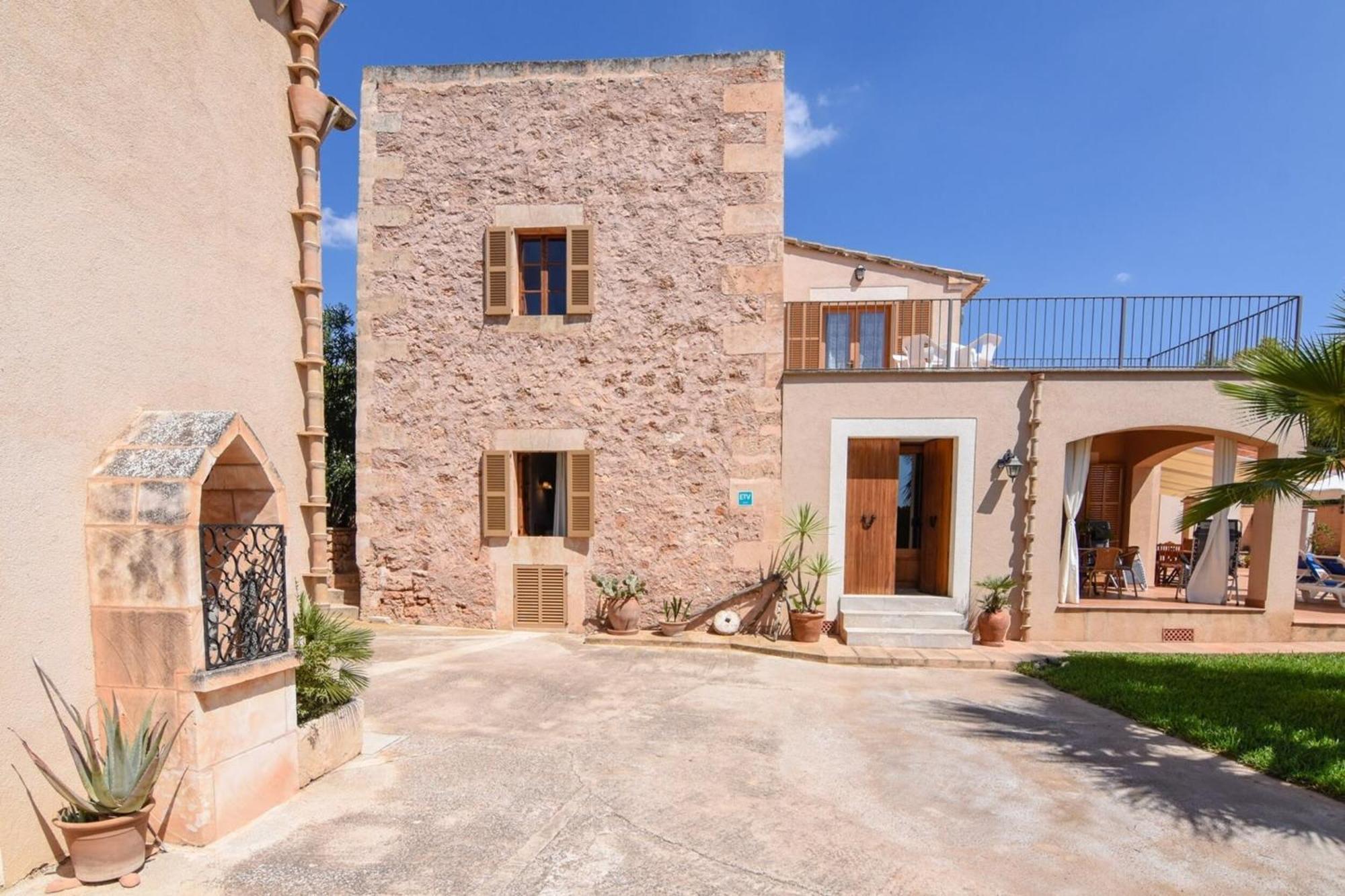 Casa Rural, Finca Rustica Con Piscina Cas Padrins De Campos, Mallorca Bagian luar foto